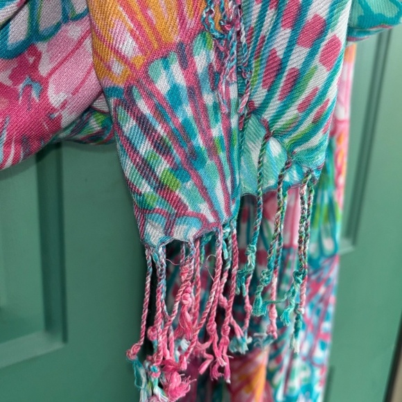Lilly Pulitzer spring summer scarf beautiful - Picture 3 of 9
